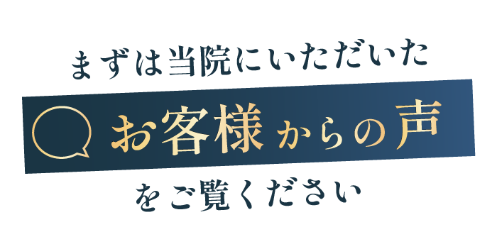 お客様からの声見出し
